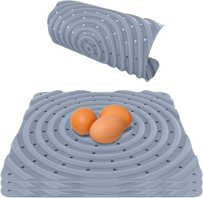 Lil'Clucker Washable Chicken Nesting Pads for Laying Eggs Nesting Pads for Chicken Coop Nesting Chickens Durable Chicken Bedding for Coop, Poultry Nest Box Pads for Chickens (Gray, 4-Pack) - Image 1